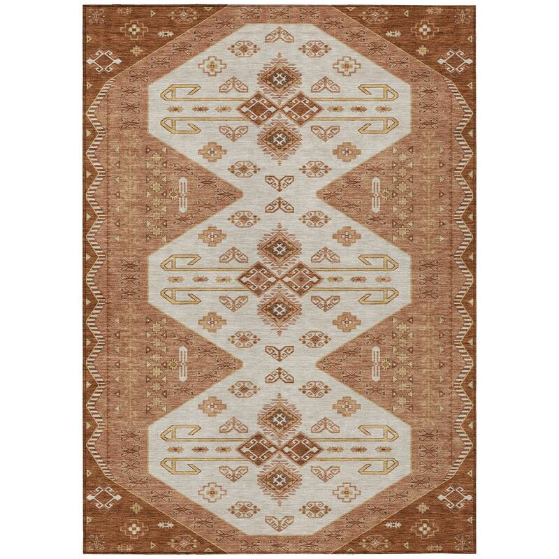 Machine Washable Indoor/ Outdoor Global Hiawatha Chantille Rug