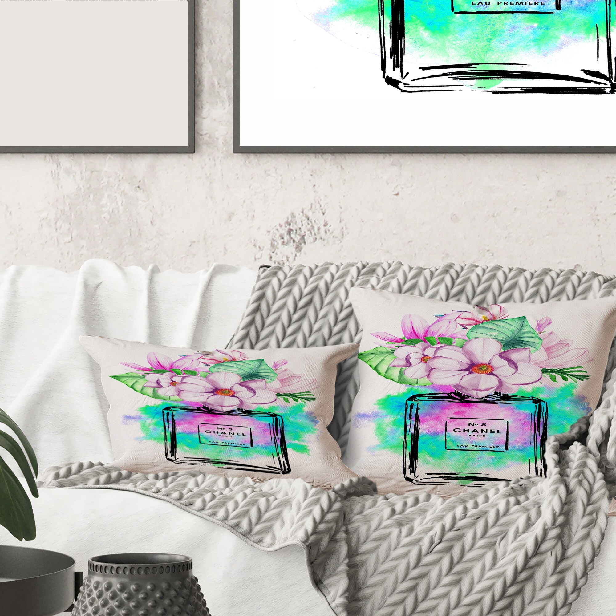 Chanel top throw pillow