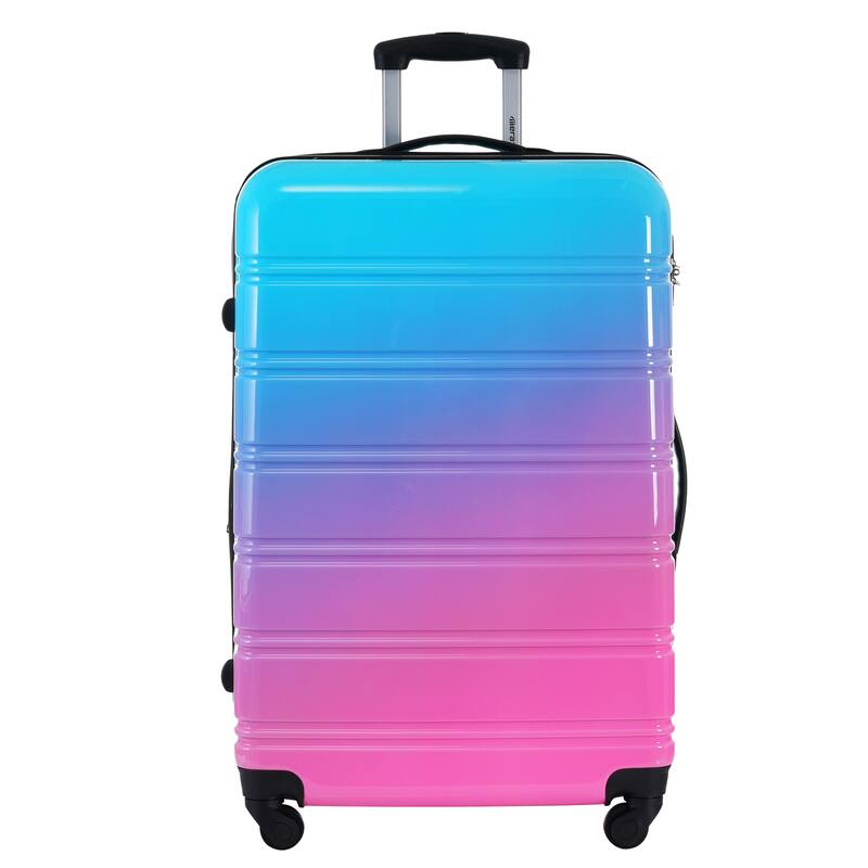 Hardshell Luggage Sets, 3 Piece Gradient Color Expandable Suitcase, with Spinner Wheels and TSA Lock Lightweight 20" 24" 28"