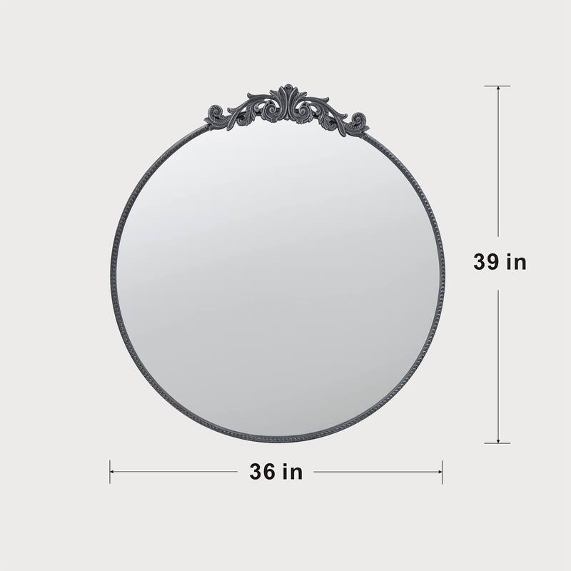 36" x 39" Classic Design Mirror with Round Shape