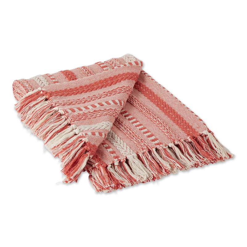 DII Braided Stripe Decorative Throw