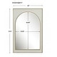 preview thumbnail 3 of 5, Uttermost Crisanta Gloss White Arch Mirror - 25 W X 37.5 H X 2 D (in)