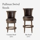 preview thumbnail 55 of 109, Maven Lane 26" Pullman Swivel Counter Height Kitchen Stool