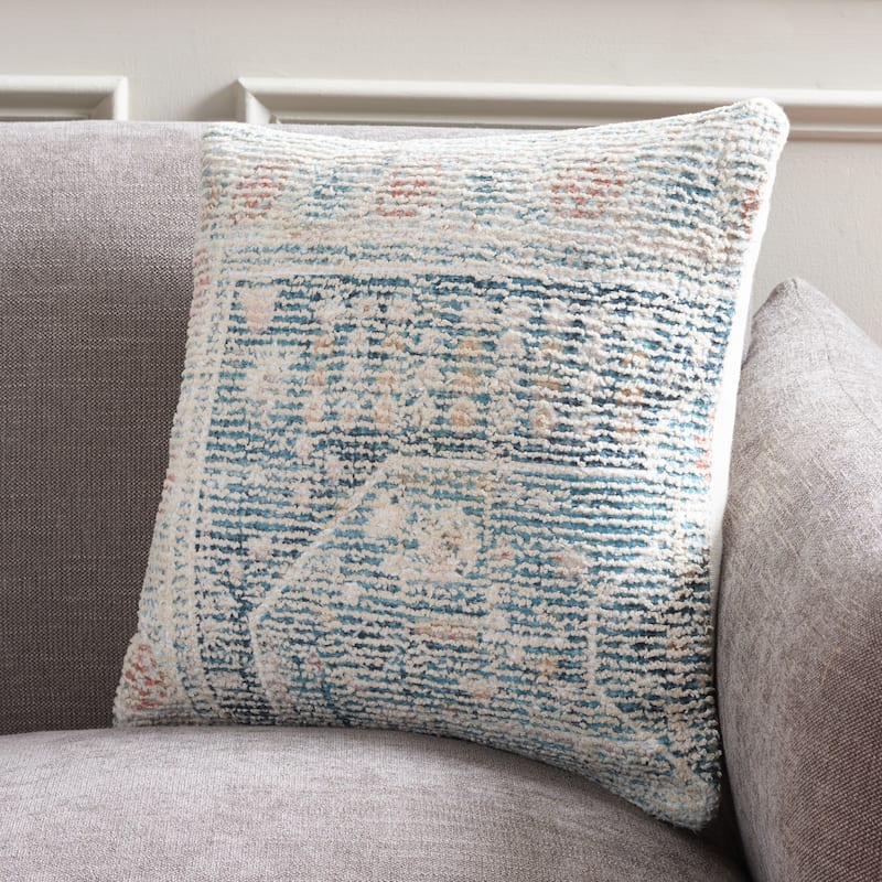 SAFAVIEH Home Cruz 18-inch Teal Decorative Pillow