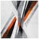 SAFAVIEH Hollywood Baylee Mid-Century Modern Abstract Rug - 6'7" x 6'7" Square - Grey/Orange