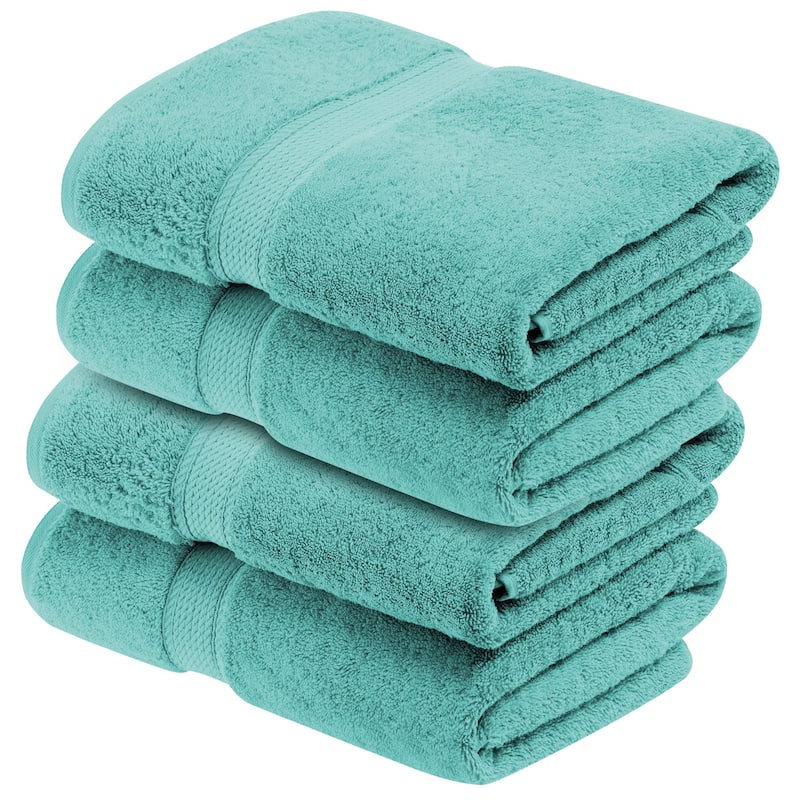 Superior Egyptian Cotton Pile Heavyweight Bath Towel Set of 4