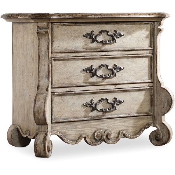 Hooker Furniture 5350-90017 37" Wide 3 Drawers Hardwood Nightstand from the Chatelet Collection - Paris Vintage