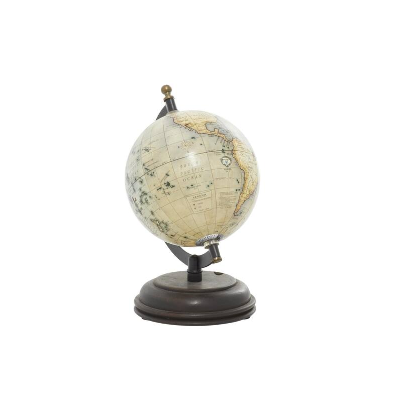 Mango Wood Globe - Cream or Black - Roche River Decor