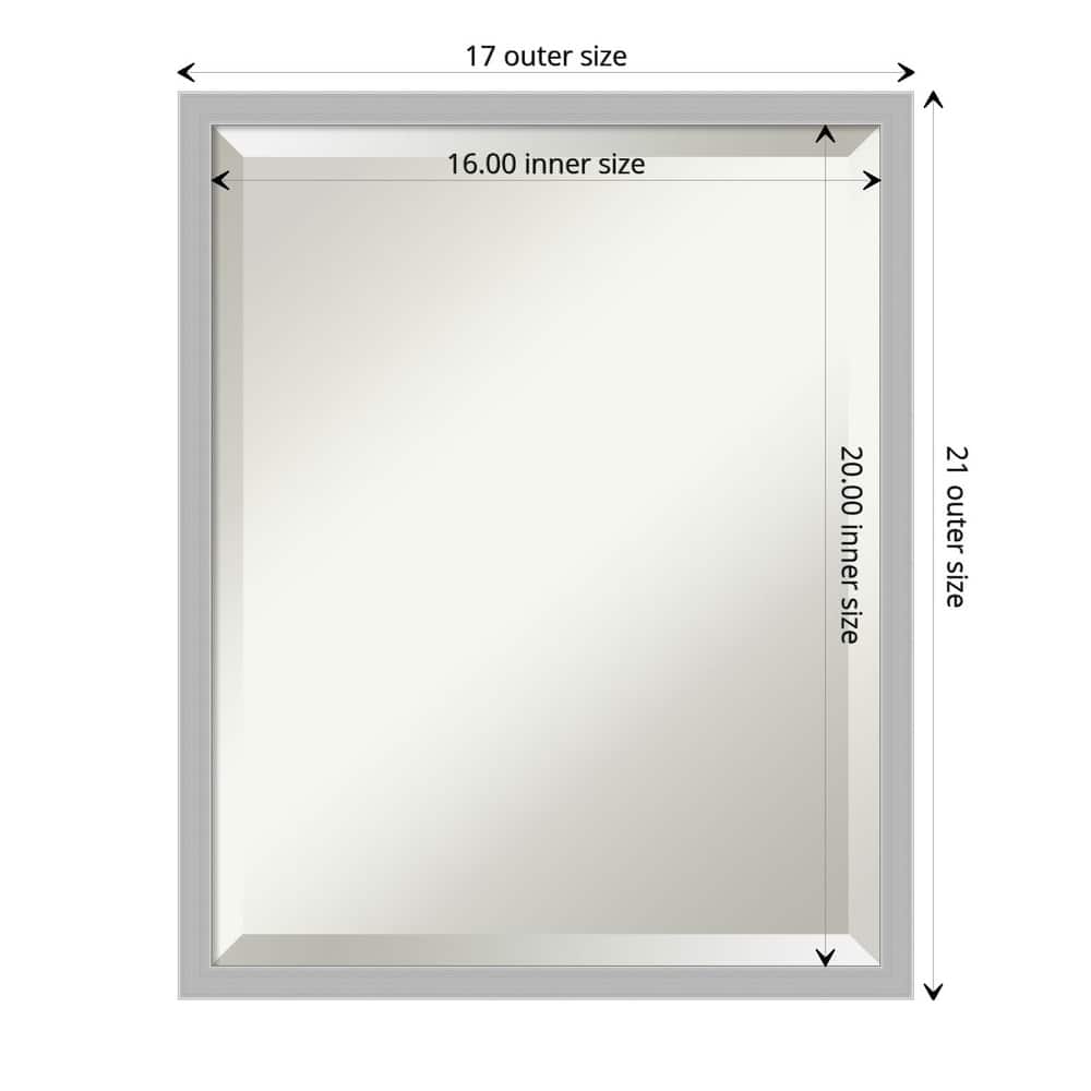 Beveled Bathroom Wall Mirror - Hera Frame