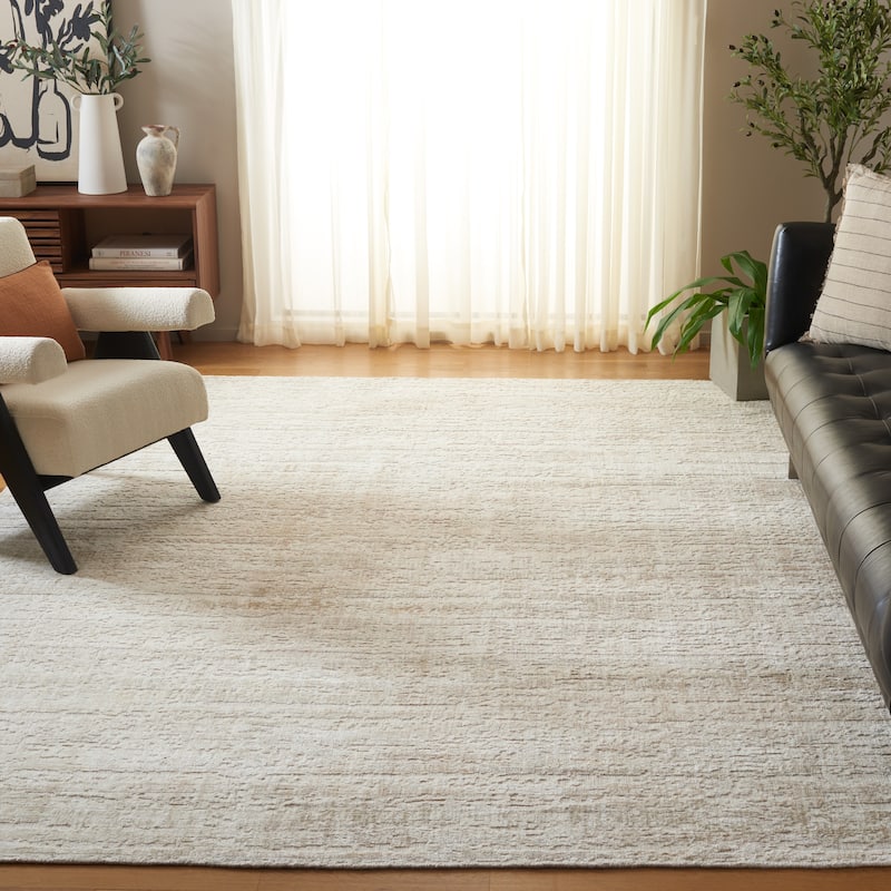 SAFAVIEH Handmade Bedford Milva Viscose Rug - Beige - 8' x 10'