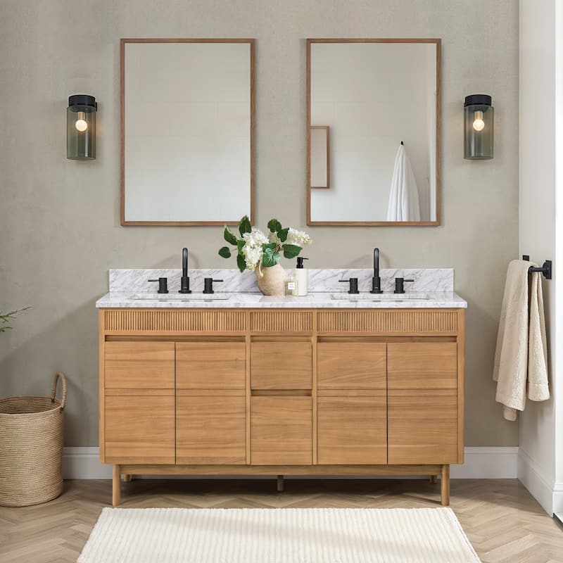 Avanity Kayla Bathroom Vanity Only in Natural Teak