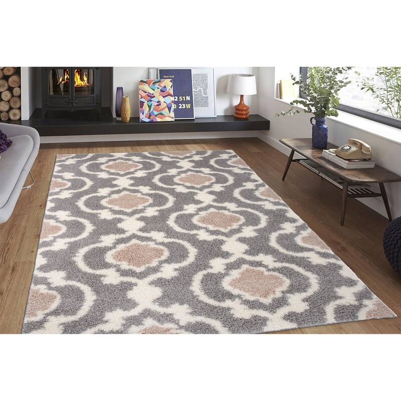 Porch & Den Touro Trellis Shag Area Rug