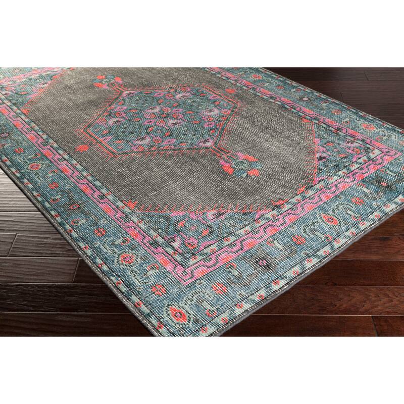Hand-knotted Alford Boho Medallion Wool Area Rug