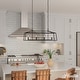 preview thumbnail 6 of 9, Hunter Fair Oaks 4-Light Linear Chandelier - Dining Room, Island - Modern, Transitional, Lantern, Geometric - Designer!