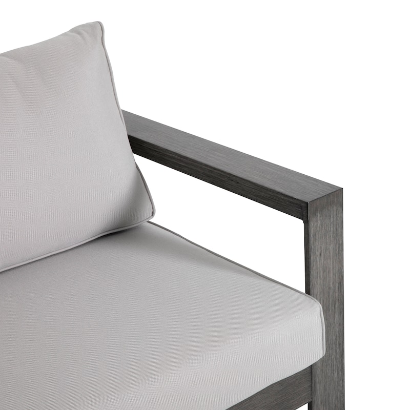 Walsh 4-Piece Outdoor Aluminum Sectional Sofa Set