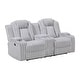 preview thumbnail 28 of 35, Brynda Corduroy 3-Piece Manual Double Reclining Sofa Sets