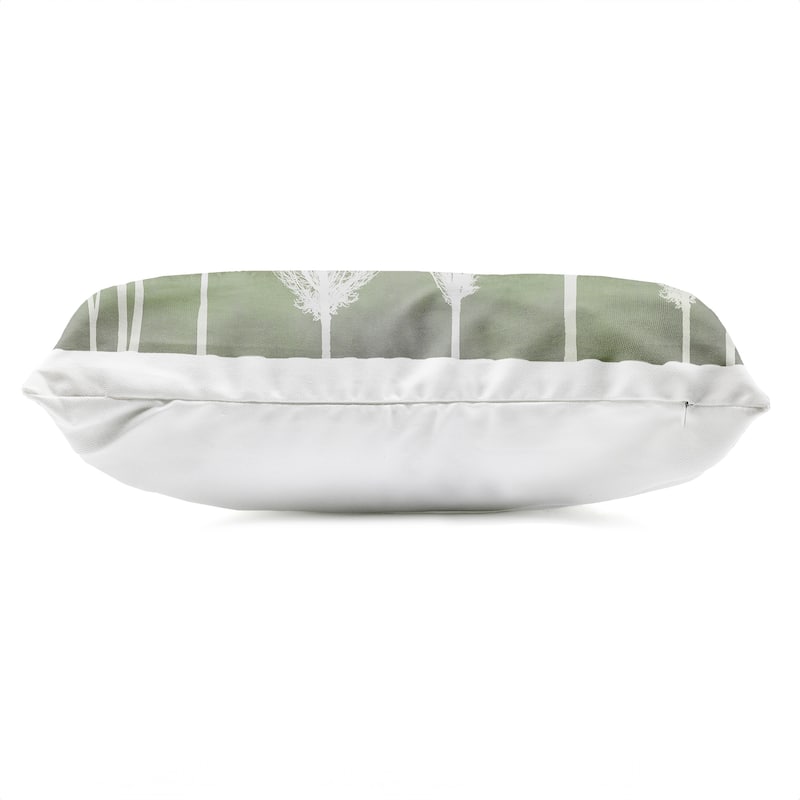 Stupell White Tree Impressions Printed Outdoor Throw Pillow Design by Kate Bennett