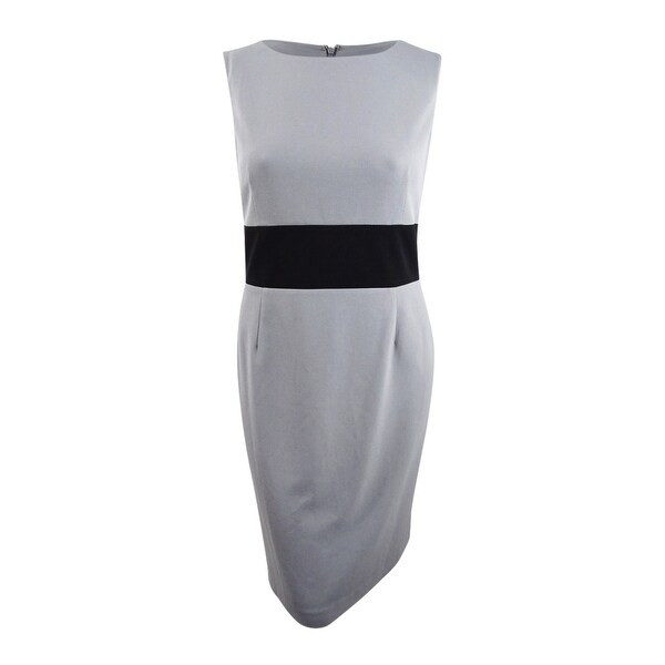 kasper black sheath dress