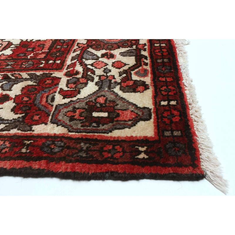 ECARPETGALLERY Hand-knotted Andelz Red Wool Rug - 5'3 x 10'11