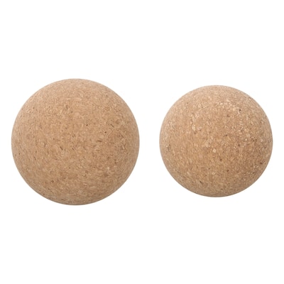 1 Set Wine Cork Ball, 2.4Inch(61mm)/2.1Inch(53mm) Inch Wooden Cork Ball Stopper - Wood Color