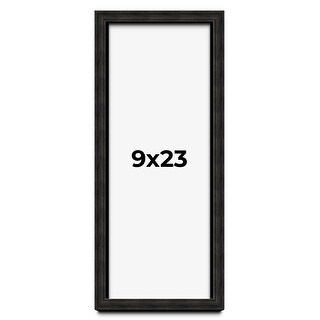 9x23 Shadow Box Black Rustic Barnwood Display Frame | 1.125 Inch Deep ...
