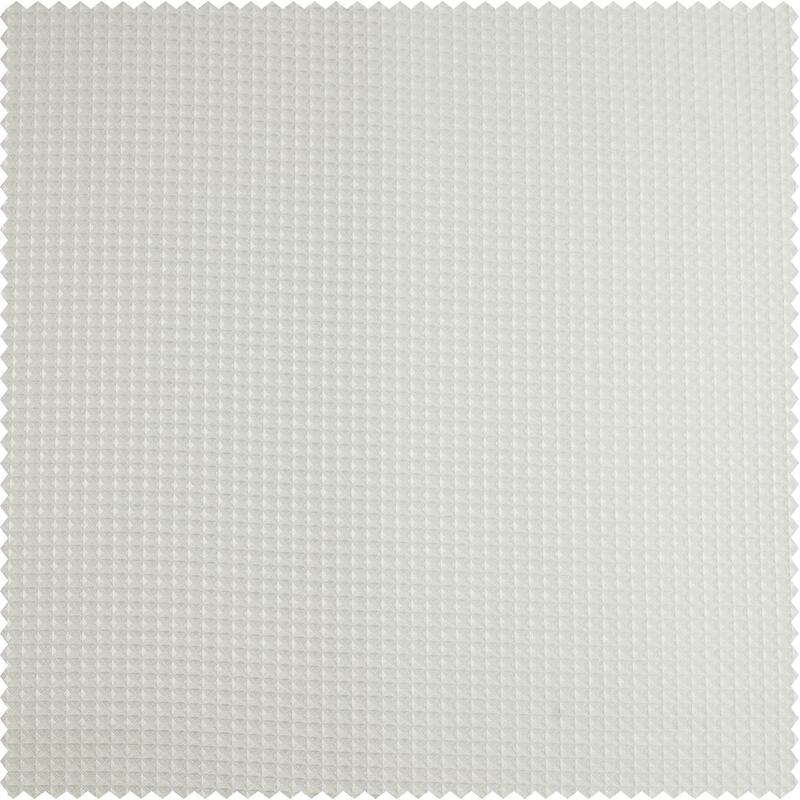 Exclusive Fabrics Modern Waffle Heavyweight Shower Curtains with Hooks Included, 71 Inches Long (1 Panel)
