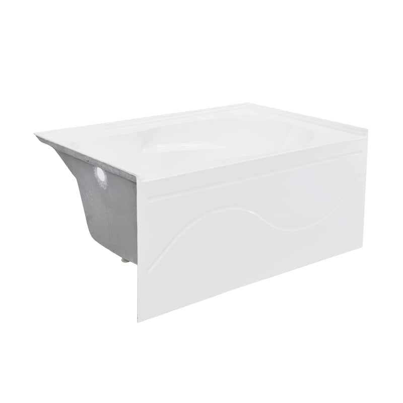 Ivy 54'' X 30" Bathtub With Apron Left Hand Drain In White - 54x31.5 Left