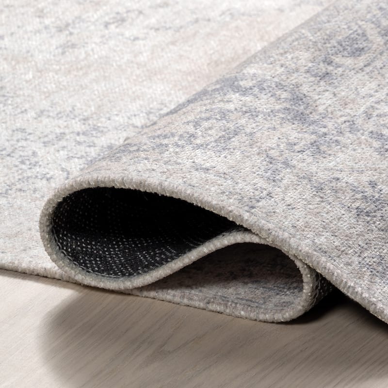 Nuloom Sol SpinClean Medallion Machine Washable Area Rug