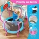 preview thumbnail 5 of 8, Gymax 48'' Kids Trampoline Indoor & Outdoor Pumpkin Trampoline - Pink, Light Blue