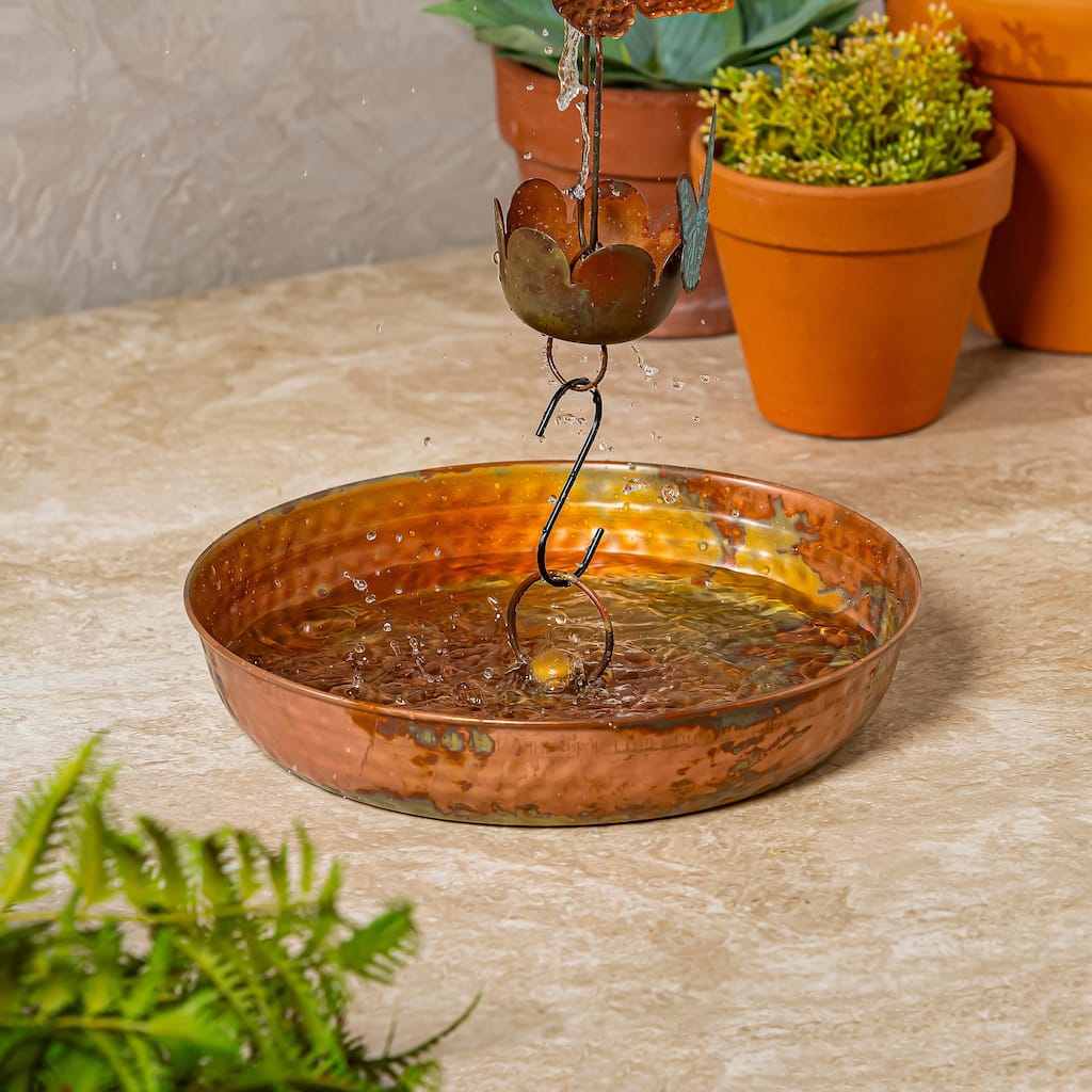 Oil Rubbed Bronze Rain Chain Basin