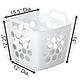 preview thumbnail 5 of 21, Flexible Plastic Laundry Basket - Square Storage Hamper with Side Handles for Easy Carrying - 28 Litter