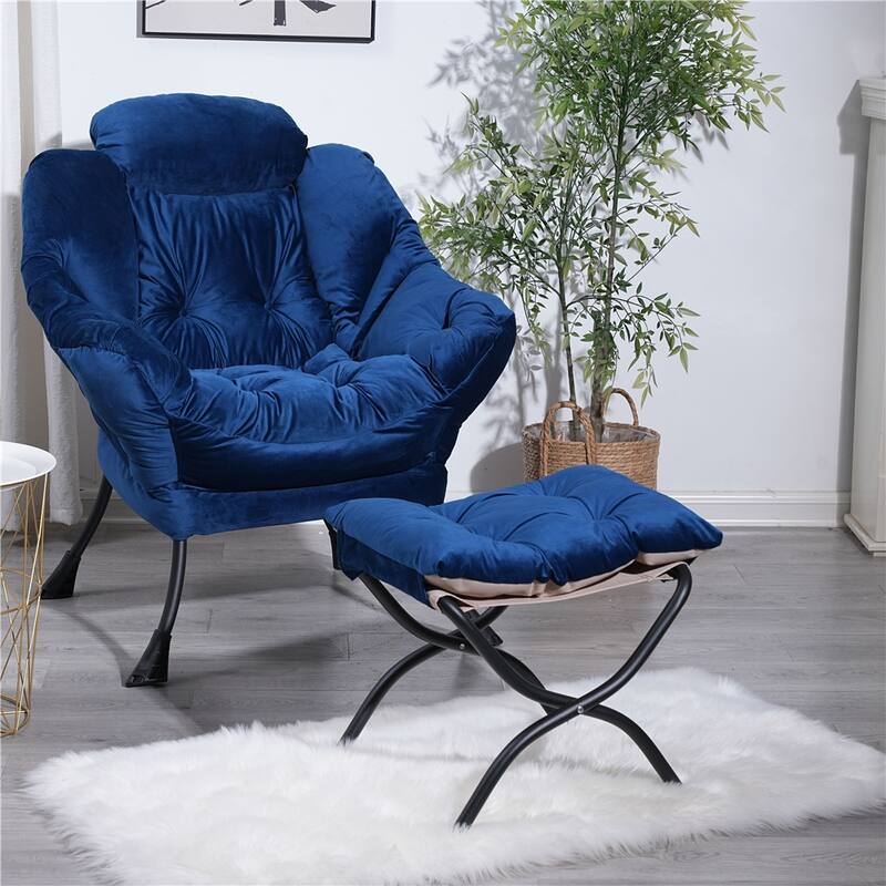 Modern Steel Frame Leisure Sofa Chair with Armrests and A Side Pocket