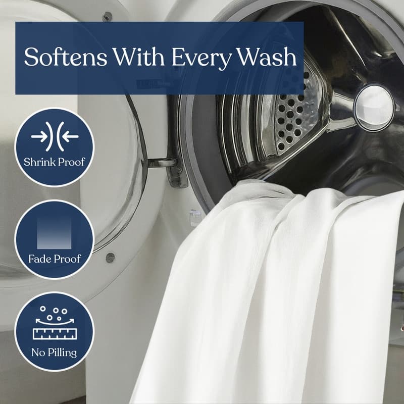 Delara GOTS Certified 100% Organic Cotton Sheet Sets, 400TC Long Staple Cotton, Ultra Soft, Moisture-Wicking,Smooth & Breathable