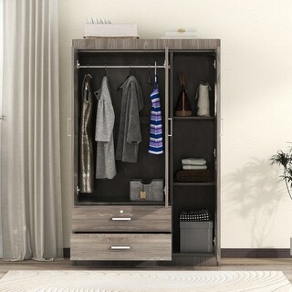 Modern Wardrobe with 2 Drawers