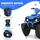 preview thumbnail 17 of 80, Costway 12V Kids 4-Wheeler ATV Quad Ride On Car w/ LED Lights Music - 42''x25.5''x29''(LxWxH)
