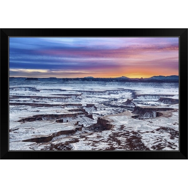 "Green river overlook" Black Framed Print