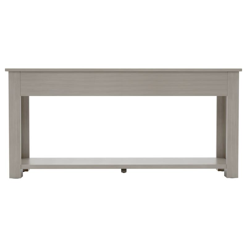 Console Table/Sofa Table with Storage Drawers and Bottom Shelf for Entryway Hallway