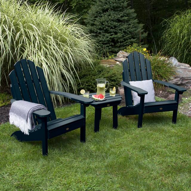 2 Classic Westport Adirondack Chairs and Side Table
