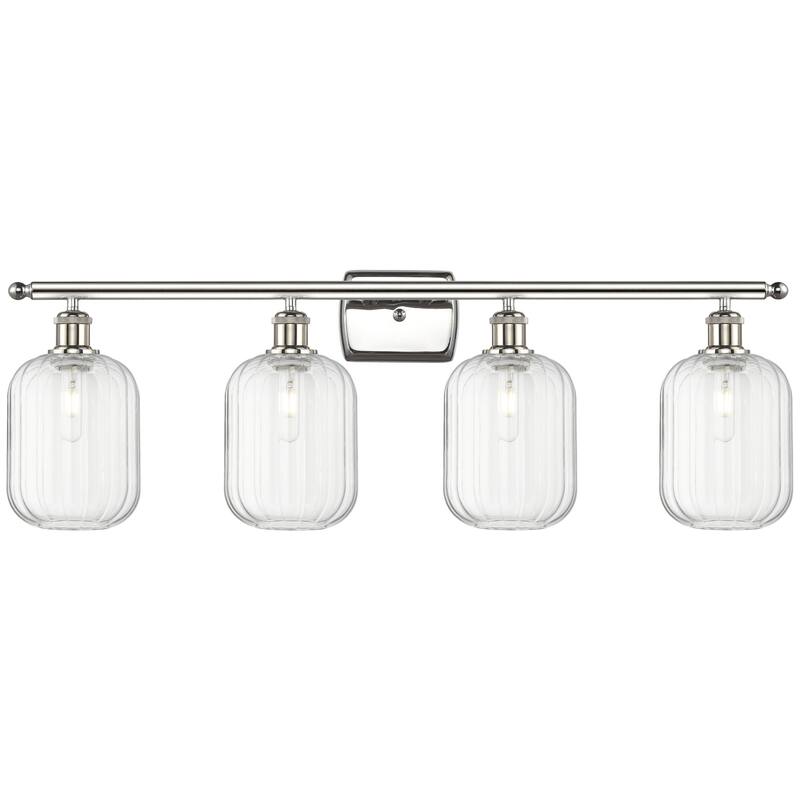 Innovations Lighting 516-4W-13-37 Preston Vanity Preston 4 Light 37" - Polished Nickel / Clear