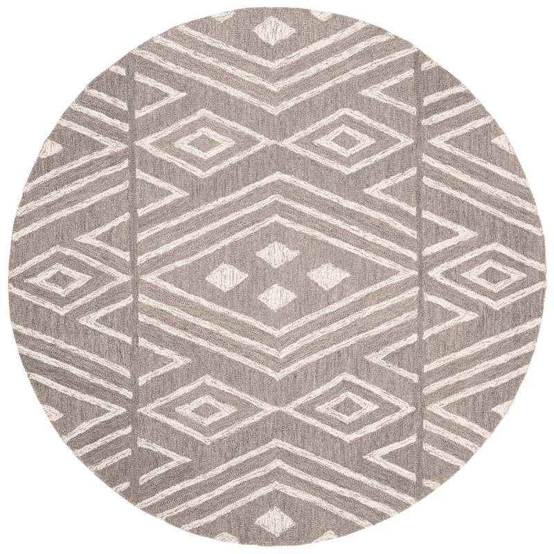 SAFAVIEH Handmade Micro-Loop Hildegund Wool Rug