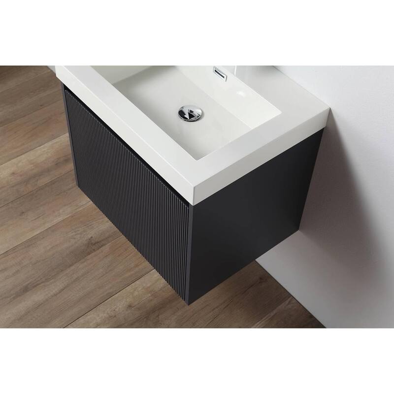 Blossom Positano 24" Floating Vanity with Sink & Side Cabinet