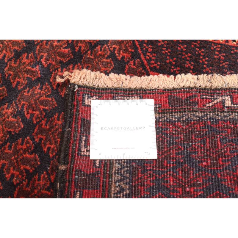 ECARPETGALLERY Hand-knotted Teimani Dark Navy Wool Rug - 2'10 x 4'4