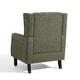 preview thumbnail 38 of 76, Button-Tufted Accent Chair Wingback Armchair - 38"H
