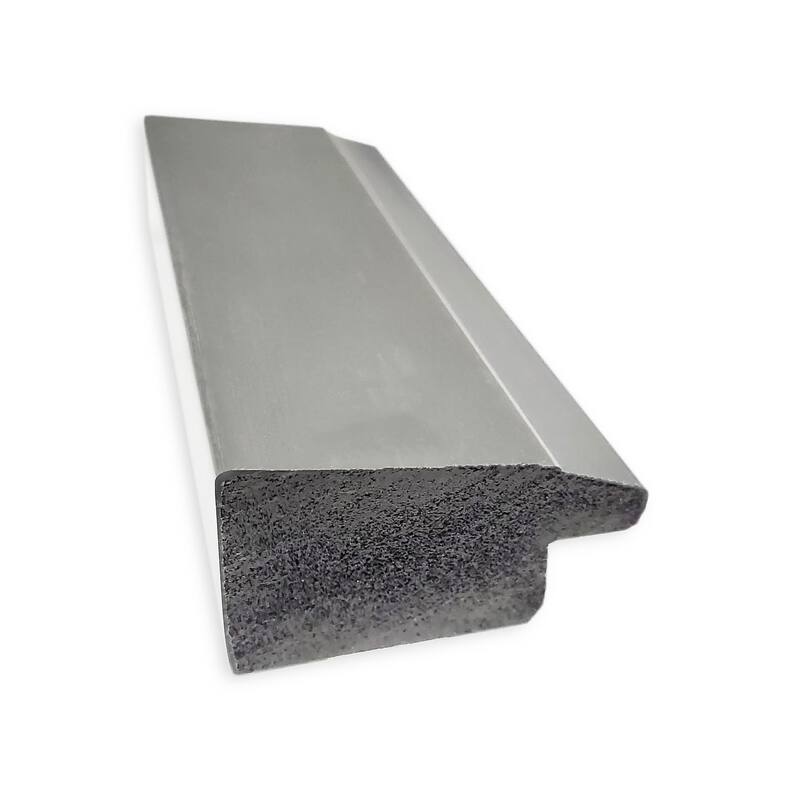 Non-Beveled Full Length On The Door Mirror - Vista Brushed Frame