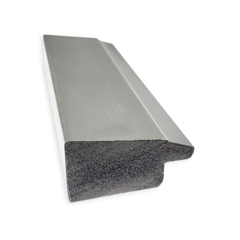 Non-Beveled Wood Full Length Floor Leaner Mirror - Vista Brushed Nickel Narrow Frame