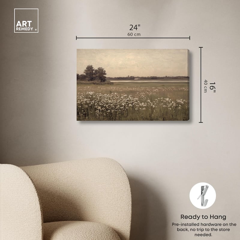 Hazy Day Canvas by Art Remedy, Gallery Wrapped
