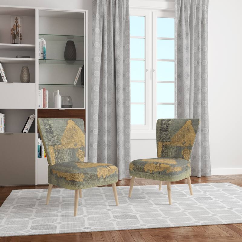 Designart "Glam Form I" Upholstered Modern Accent Chair - Arm Chair