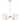 40" W x 18.5" H 6-Light Chandelier in Matte Brass with Clear Acrylic Accents and Cylindrical White Fabric Shades - 32"W x 10.5"H