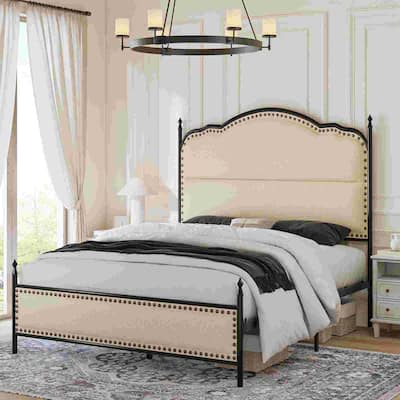 Estrella American Industrial Bed with Noise-reducing Strips by HULALA HOME