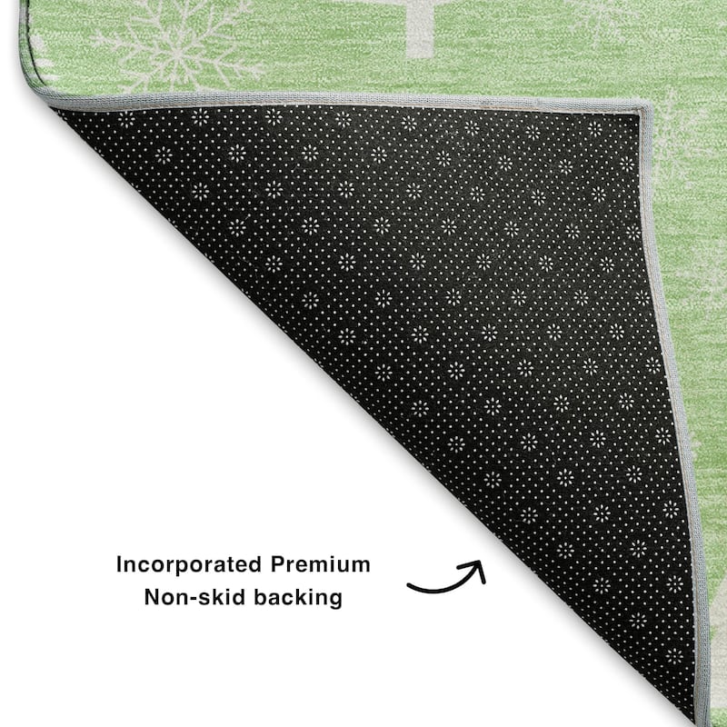 Premium Washable Super Soft Christmas Tree Mayfield Rug